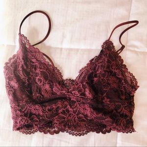 Pacsun Burgundy Bralette